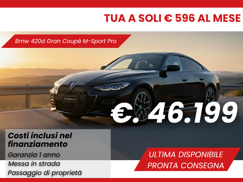 BMW Serie 4 Gran Coupe M sport Pro - Autoviemme